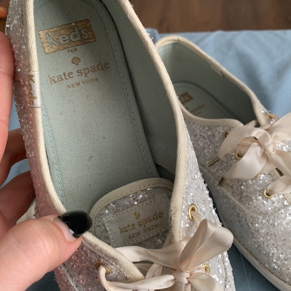 Glitter Keds X Kate Spade 8.5 white - Picture 3 of 6